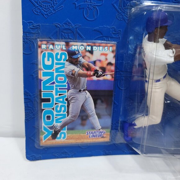 1996 Starting Lineup SLU 4" Action Figure MLB Raul Mondesi Los Angeles Dodgers - Picture 3 of 5
